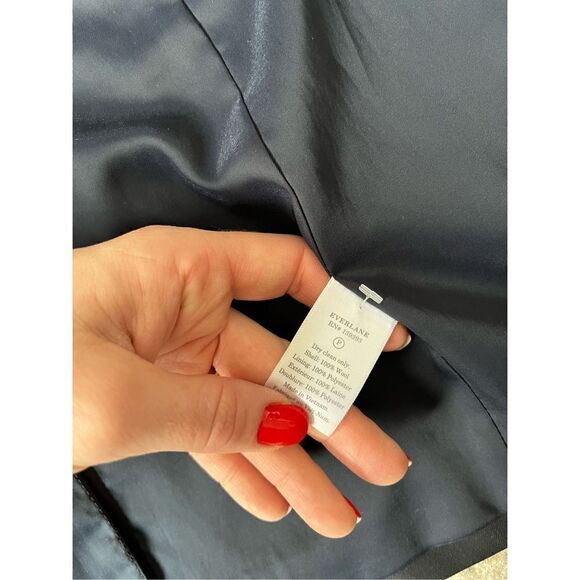 Everlane The Italian GoWeave Black Classic Blazer size 6 Wool - Picture 8 of 12